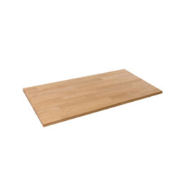 domli Solid Wood Oak Office Desk Top - 1200mm X 500mm X 27mm - Premium European Wooden Rectangular Tabletop Timber Worksurface Table Top