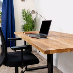 domli Solid Wood Oak Office Desk Top - 1200mm X 500mm X 27mm - Premium European Wooden Rectangular Tabletop Timber Worksurface Table Top - thumbnail 5