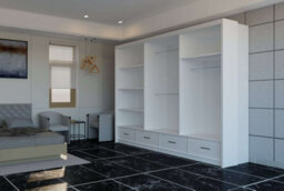 Sliding Wardrobes 4 u LTD Modern High Gloss And Mirrored Sliding Wardrobe White 253Cm - thumbnail 3