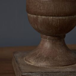 Inlight Argen Sculp Round Matt Natural Wood Effect Table Lamp - thumbnail 7