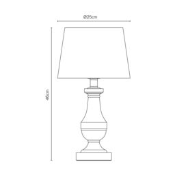 Inlight Argen Sculp Round Matt Natural Wood Effect Table Lamp - thumbnail 9