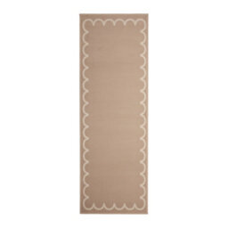 Melrose Colorama Frill Border Natural Indoor Area Runner Rug 67X200Cm - thumbnail 4