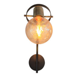 UKEW Led Wall Lamp Adjustable E27 Fitting Vintage Sconce Light Antique Brass Curved - thumbnail 5