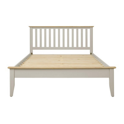 Statement Furniture Pembroke King Size Bed Frame 5Ft With Slatted Headboard - Harbour Stone - image 1