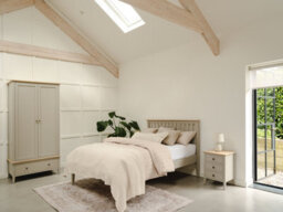 Statement Furniture Pembroke King Size Bed Frame 5Ft With Slatted Headboard - Harbour Stone - thumbnail 7