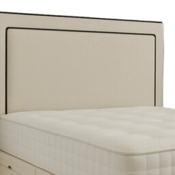 "Urban Textures Luxury 26"" High Savoy Edge Boucle Upholstered Bed Headboard - Cream"