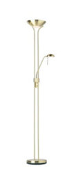 Luminosa Lighting Luminosa Rome Mother And Child Floor Lamp Satin Brass, Opal Glass, G9 - thumbnail 1