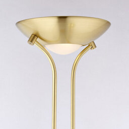 Luminosa Lighting Luminosa Rome Mother And Child Floor Lamp Satin Brass, Opal Glass, G9 - thumbnail 2