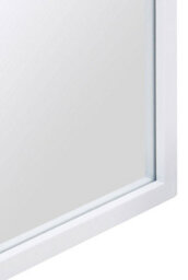 MirrorOutlet The Arcus White Metal Framed Arched Garden Wall Mirror 120Cm X 60Cm - thumbnail 5