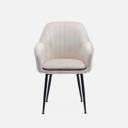 Sweeek - Accent Chair With Metal Legs Shella Velvet 57X59X84.5 Cm - thumbnail 2