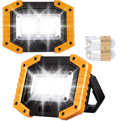 Edasion 30 W Led Work Light Rechargeable Cob Floodlight Super Bright 2000 Lm Portable Outdoor Usb Battery Security Waterproof For - image 1