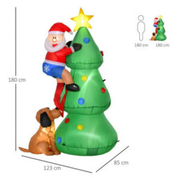 6Ft Inflatable Christmas Tree, Led Lighted - thumbnail 2
