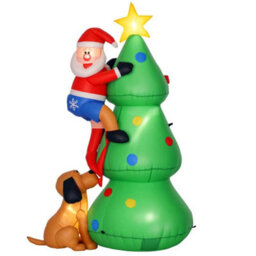 6Ft Inflatable Christmas Tree, Led Lighted - thumbnail 1