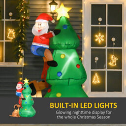 6Ft Inflatable Christmas Tree, Led Lighted - thumbnail 4