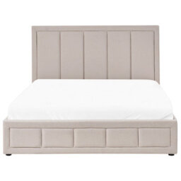 Beliani Ottoman Bed Fabric Quiberon 160 X 200 Cm (Eu King Size) Beige - thumbnail 5