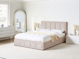 Beliani Ottoman Bed Fabric Quiberon 160 X 200 Cm (Eu King Size) Beige - thumbnail 2