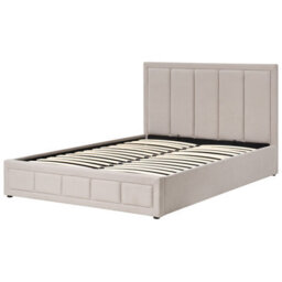 Beliani Ottoman Bed Fabric Quiberon 160 X 200 Cm (Eu King Size) Beige - thumbnail 6