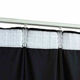 Berkfield Blackout Curtains 2 Pcs With Hooks Velvet Black 140X175 Cm - thumbnail 4