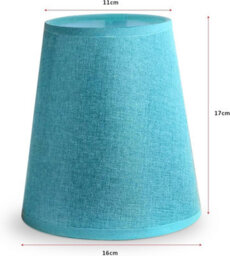 Fabric Lampshade With Premium Quality Free A60 Led Bulb Light Blue 2Pack Light Shade For Floor Lamps - thumbnail 5