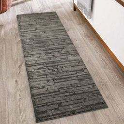 Hamilton Modern Sheen Area Rug - Blocked Bold Geometric Design Dark Grey 200Cm X 290Cm - thumbnail 6