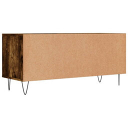 Berkfield Tv Cabinet Smoked Oak 100X34.5X44.5 Cm Engineered Wood - thumbnail 8