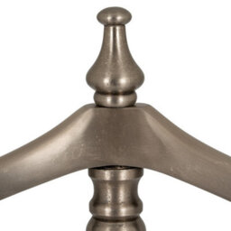 Hill Interiors Antiqued Valet Stand - Metal - L6 X W45 X H132 Cm - Silver - thumbnail 4