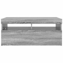 Berkfield Modern Tv Cabinet With Led Lights Grey Sonoma 90X35X40 Cm - thumbnail 9