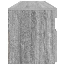 Berkfield Modern Tv Cabinet With Led Lights Grey Sonoma 90X35X40 Cm - thumbnail 8
