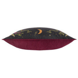 furn. Furn Bad Witch Embroidered Velvet Polyester Filled Cushion, Green, 30 X 50Cm - thumbnail 3