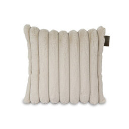 rucomfy Beanbags Rucomfy Ribbed Faux Fur 45X45Cm  Cushion - Linen Cosy Luxury Home Decor Pillow - thumbnail 3