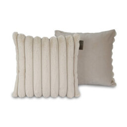 rucomfy Beanbags Rucomfy Ribbed Faux Fur 45X45Cm  Cushion - Linen Cosy Luxury Home Decor Pillow - thumbnail 4