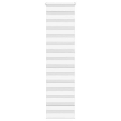 Berkfield Zebra Blind White 55X230 Cm Fabric Width 50.9 Cm Polyester - image 1