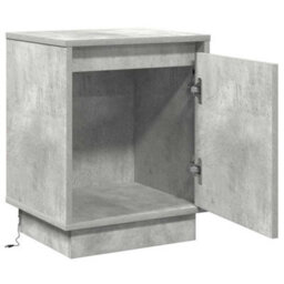 Berkfield Modern Bedside Cabinets With Led Lights 2 Pcs Concrete Grey 39X34,5X50 Cm - thumbnail 6