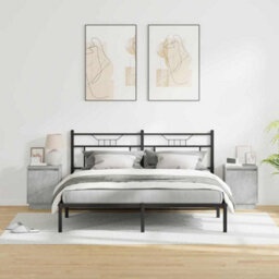 Berkfield Modern Bedside Cabinets With Led Lights 2 Pcs Concrete Grey 39X34,5X50 Cm - thumbnail 4
