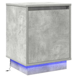 Berkfield Modern Bedside Cabinets With Led Lights 2 Pcs Concrete Grey 39X34,5X50 Cm - thumbnail 7