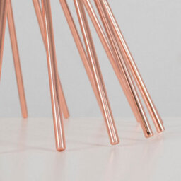 Valuelights Gosforth Modern Copper Metal Wire Twist Design Table Lamp Base - thumbnail 4