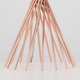 Valuelights Gosforth Modern Copper Metal Wire Twist Design Table Lamp Base - thumbnail 5