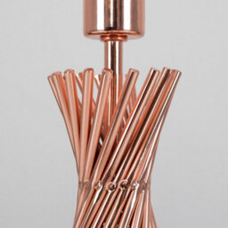 Valuelights Gosforth Modern Copper Metal Wire Twist Design Table Lamp Base - thumbnail 2