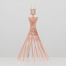 Valuelights Gosforth Modern Copper Metal Wire Twist Design Table Lamp Base - thumbnail 3