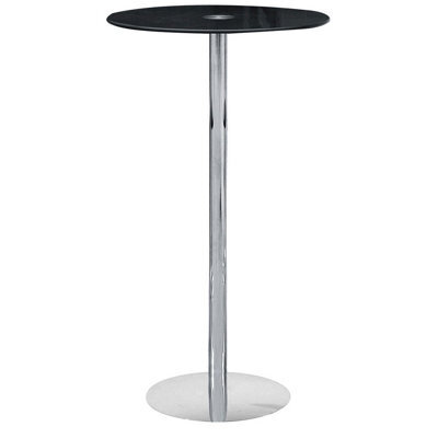 Orsina Black Tempered Glass Bar Table - image 1