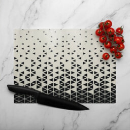 Benjamin Tate Design Geometric Triangles Glass Chopping Boarddesigner Style - thumbnail 3