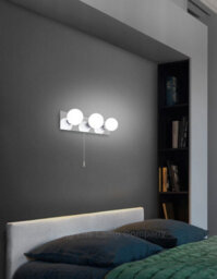 Long Life Lamps Company Opaque 3 Mini Globe Bathroom Mirror Light With Pull Cord Ip44 H3053 - thumbnail 8