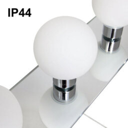 Long Life Lamps Company Opaque 3 Mini Globe Bathroom Mirror Light With Pull Cord Ip44 H3053 - thumbnail 4