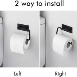 CLEFFNS Stainless Steel Toilet Paper Holder Bathroom Kitchen Roll Towel Dispenser Tissue Hanger - thumbnail 3