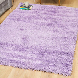 Bravich Lavender Purple Thick Shaggy Rug - California - thumbnail 1