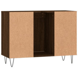 Berkfield Bathroom Cabinet Brown Oak 80X33X60 Cm Engineered Wood - thumbnail 8