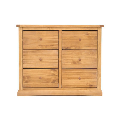 Cabinet Bits Lucca 6 Drawer Chest Of Drawers Wood Knob - image 1