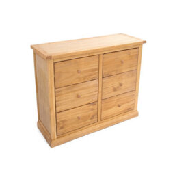 Cabinet Bits Lucca 6 Drawer Chest Of Drawers Wood Knob - thumbnail 3