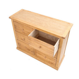 Cabinet Bits Lucca 6 Drawer Chest Of Drawers Wood Knob - thumbnail 4