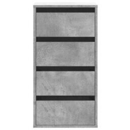 Berkfield Corner Chest Of Drawers Concrete Grey 40X41X76 Cm Engineered Wood - thumbnail 4